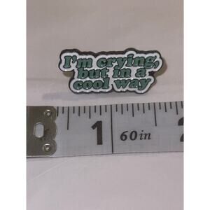 Crying In A Cool Way Thought Bubble Pin Brooch